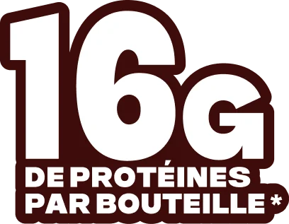 16g de protéines par bouteille*