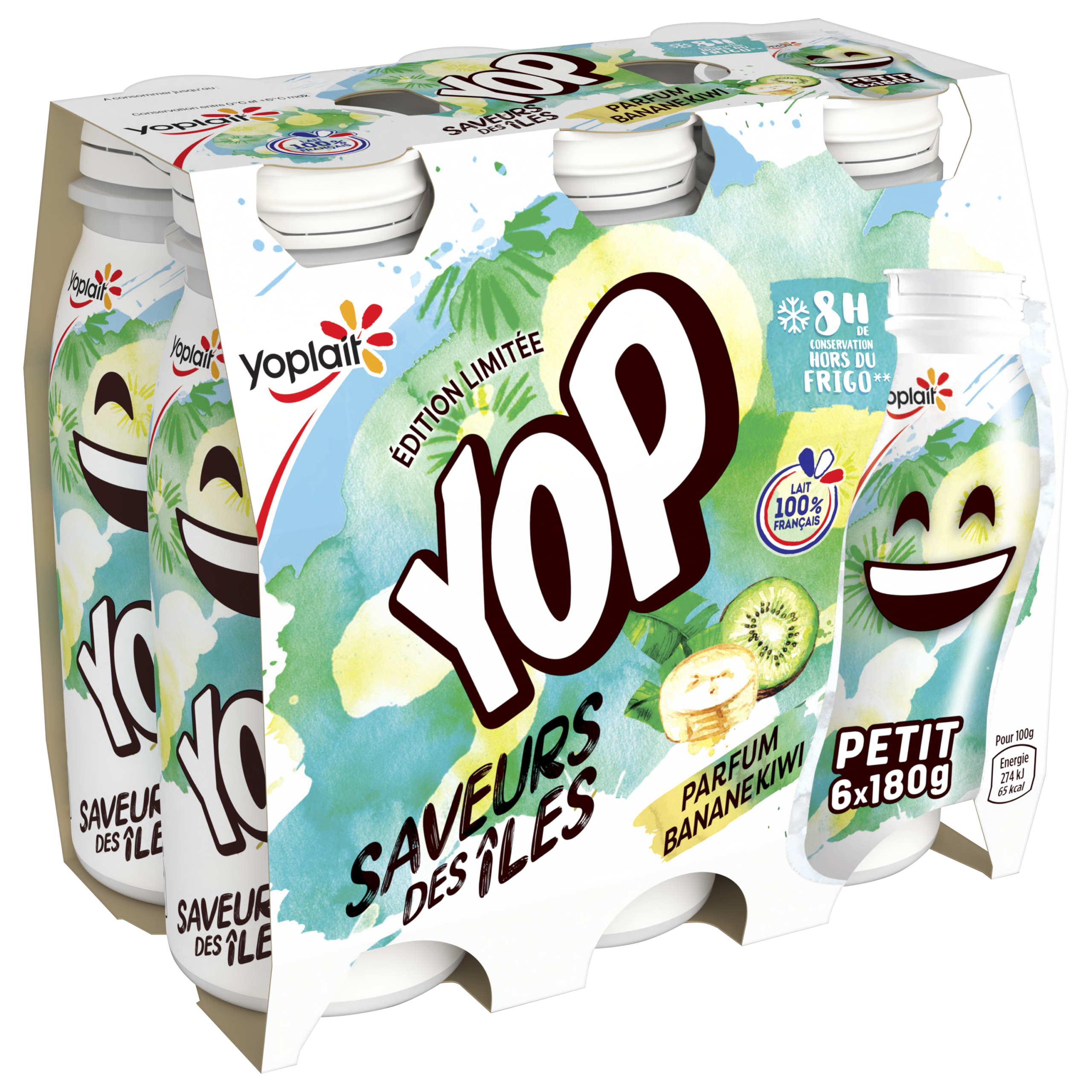 Yop – 180g x6 Banane & kiwi