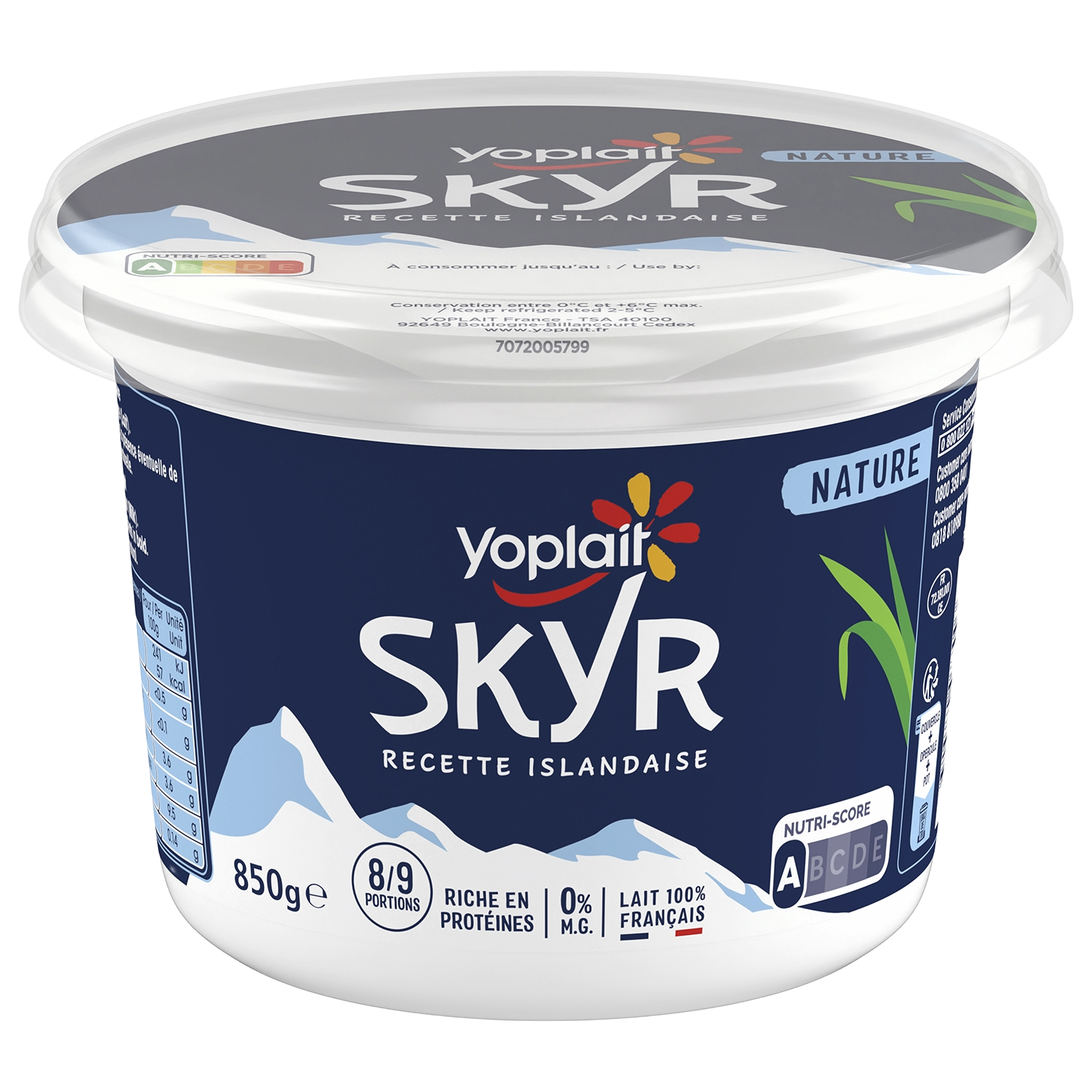 Skyr Nature le vrai skyr islandais riche en protéines — Yoplait