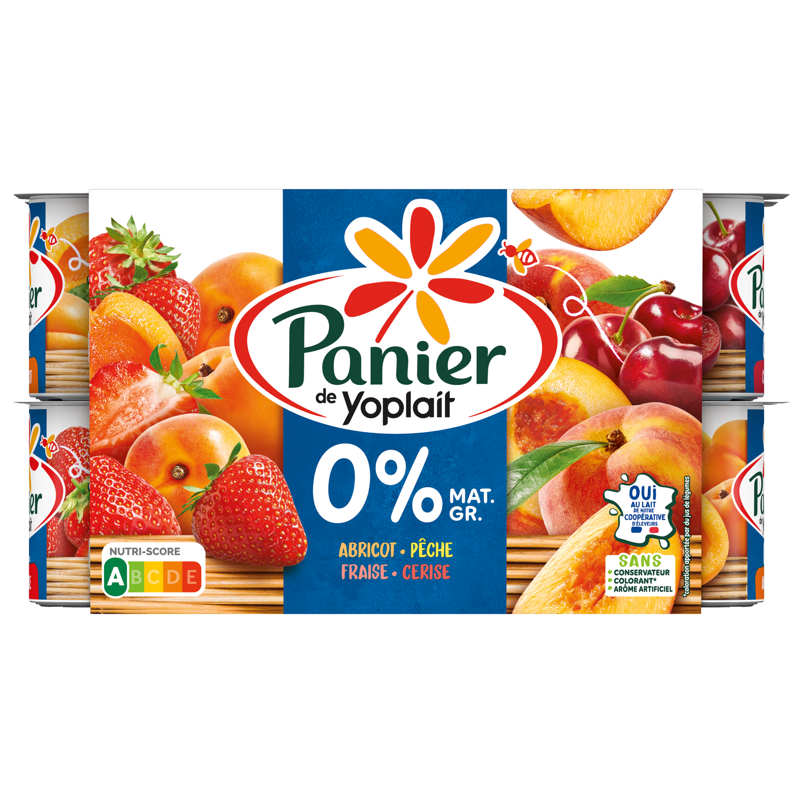 Yaourt aux fruits 0% de matières grasses : Panier – 0% Yoplait