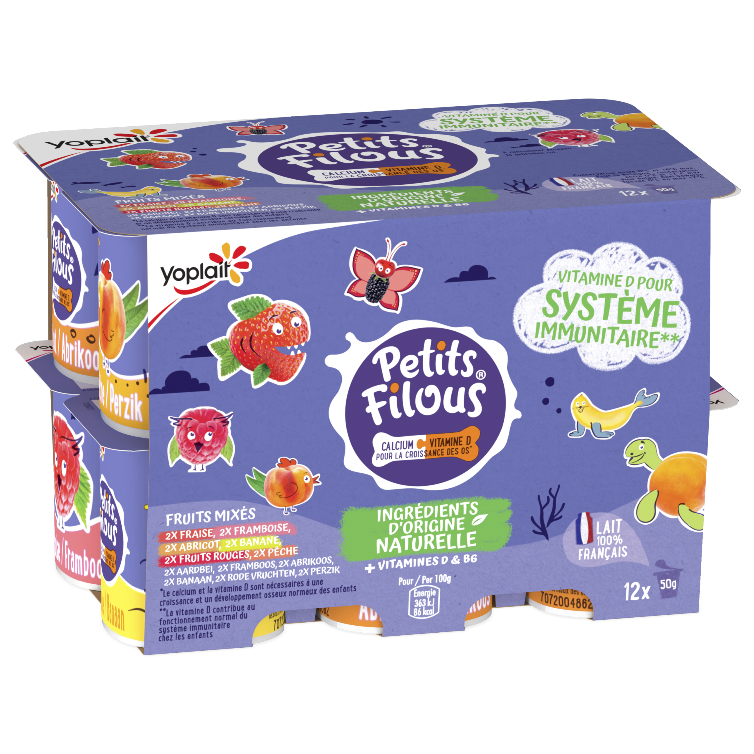 Petits Filous – Pots Fruits Mixés x12
