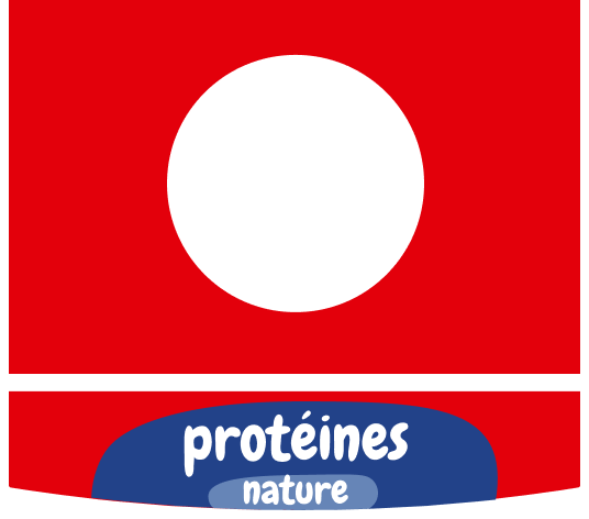 Etiquette Yoplait en Brique riche en protéines Nature