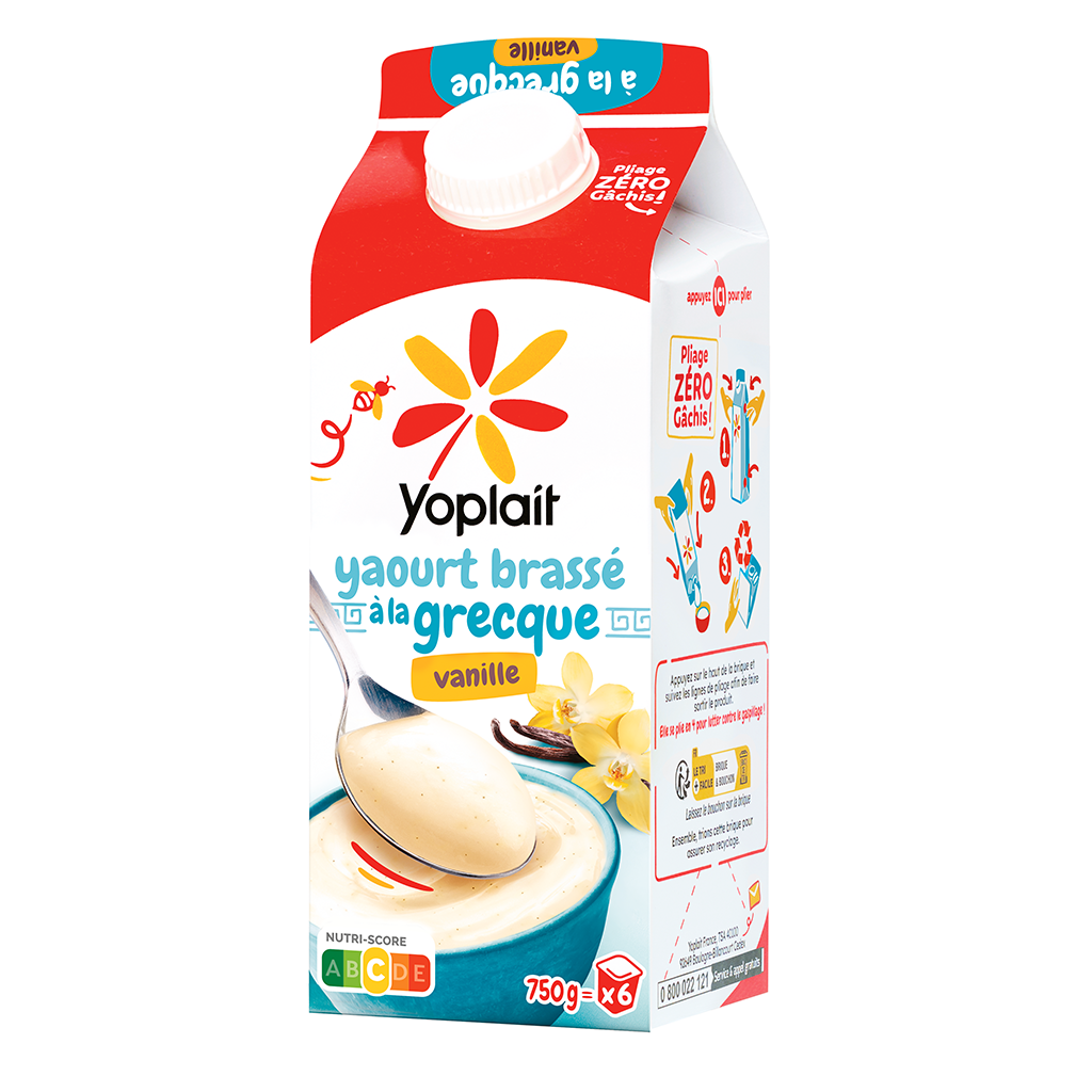 Yoplait en Brique Brassé à la grecque vanille