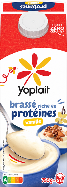 Yoplait en Brique Brassé riche en protéines Vanille