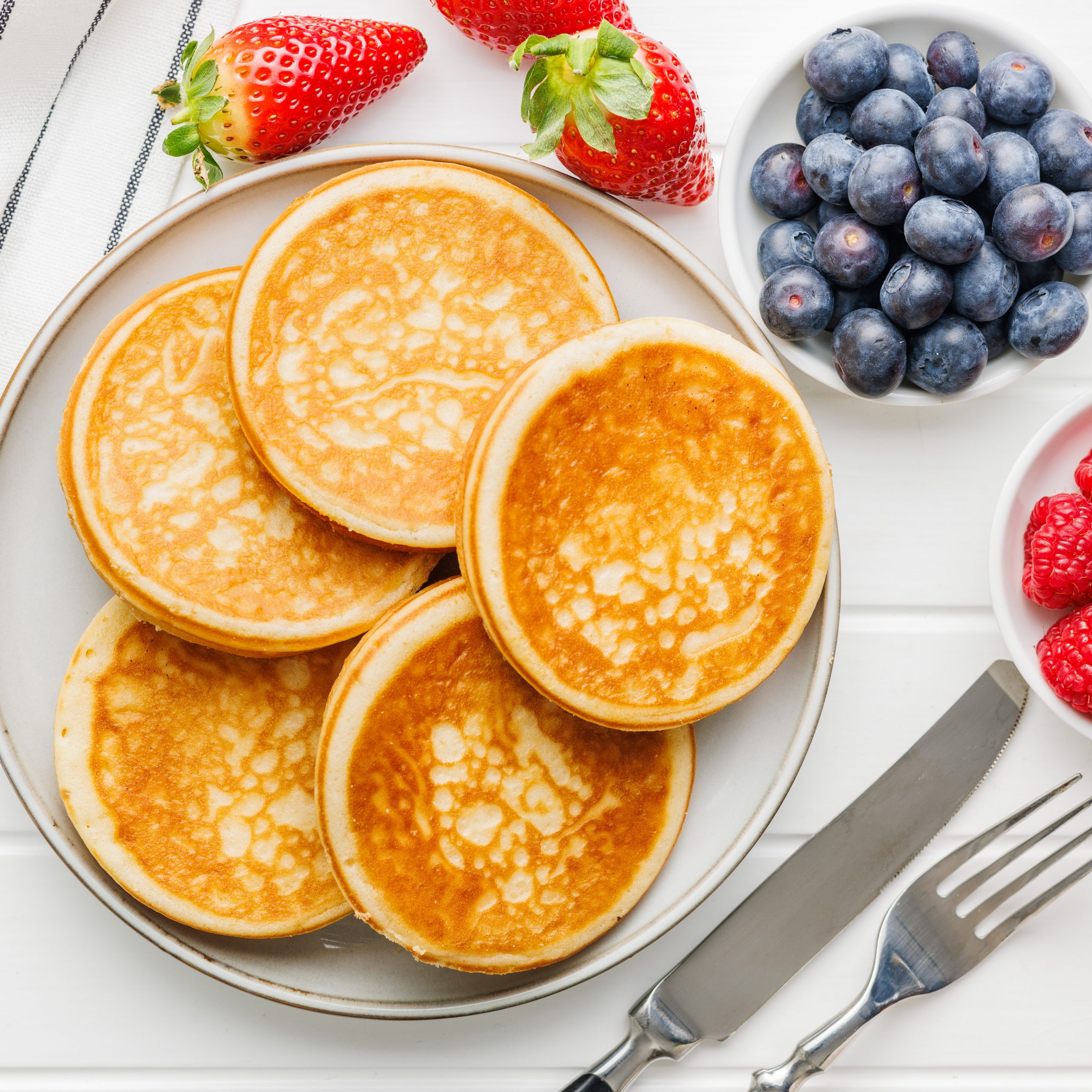 Pancakes au skyr et aux fruits