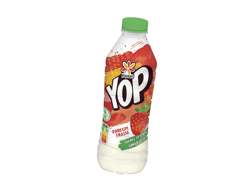 La nouvelle bouteille Yop 825g : moins de plastique, un impact environnemental réduit !